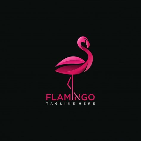 Flamingo bird logo concept Premium Vecto... | Premium Vector #Freepik #vector #logo #template #bird #animal Flamingo Logo Design, Flamingo Projects, Bug Logo, Miami Logo, Flamingo Logo, Logo Bird, Flamingo Vector, Beach Drink, Flamingo Art Print