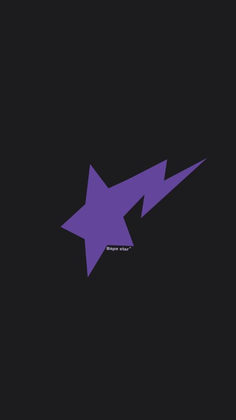 Bape Star Purple, Purple Bape Wallpaper, Bape Star Wallpaper, Bape Star Logo, Carhartt Wallpaper, Purple Stars Wallpaper, Purple Y2k Wallpaper, Y2k Aesthetic Background, Bape Wallpaper