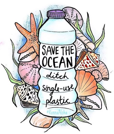 Refusing single-use plastic is an important step we have to take in order to protect the oceans and marine animals! Credi Save Earth Posters, Conservative Quotes, Save Planet Earth, Save Mother Earth, Save The Ocean, Earth Poster, Save Environment, Ocean Pollution, Save The Whales