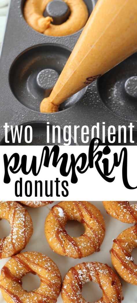 2 Ingredient Pumpkin Donuts Recipe, Mini Pumpkin Doughnut Recipe, Baked Pumpkin Cake Donuts Recipe, Ww Pumpkin Donuts Recipe, Pumpkin Donuts With Spice Cake, Pumpkin Cake Doughnut Recipe, Cake Mix Donuts Baked Pumpkin Spice, Pampered Chef Donut Mix Recipes, Two Ingredient Pumpkin Donuts Baked