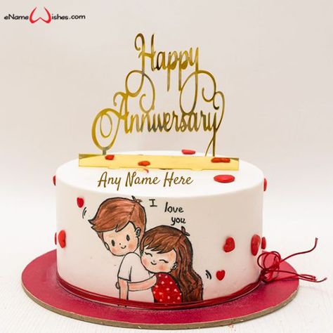 Cakes For Couples Birthday, Cake For Couple Birthday, Anniversary Couple Cake Design, 5 Anniversary Cake, Cute Anniversary Cake Couple, Couple Cake Anniversary, Cake For Anniversary Couple, Husband Cake Birthday, Cute Cake Designs For Boyfriend