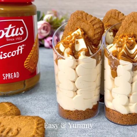 Lotus Biscoff mini dessert cups