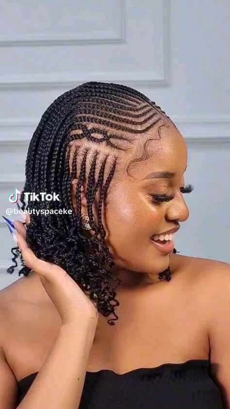 All Up Braided Hairstyles, Cute Short Braids Hairstyles, Short Conrows Hairstyle, Not Less Braids Styles, Short Hairstyle Braid Women, 2 Step Hairstyles, Noteless Hair Braids, Few Braids Hairstyles, Good Braids Hairstyles