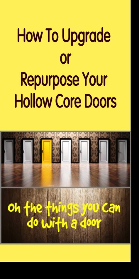 Repurposed Hollow Core Doors, Hollow Doors Makeover, Upcycle Hollow Core Doors, Add Trim To Hollow Core Door, Repurpose Hollow Core Doors, Hollow Door Repurpose, Repurpose Interior Doors, Upgrade Hollow Core Doors, Hollow Core Door Repurpose