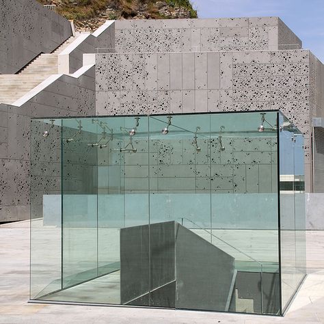 Museum Extension, Kaufmann House, Box Architecture, Facade Material, Glass Curtain Wall, Glass Extension, Glass Building, Glass Structure, Glass Room