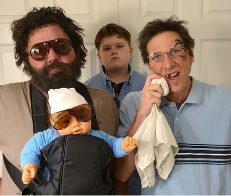 Hangover Costume Group, The Hangover Halloween Costume, Hangover Costume, Halloween Group, The Hangover, Black Halloween Dress, Group Costumes, Group Halloween Costumes, Halloween Dress