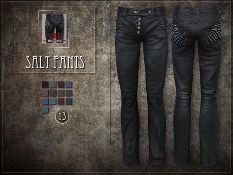 Sims 4 Cc Goth, Goth Male, Sims 4 Male Clothes, The Sims 4 Packs, Sims 4 Mm Cc, Sims 4 Expansions, Tumblr Sims 4, Mens Leather Pants, Sims 4 Mm