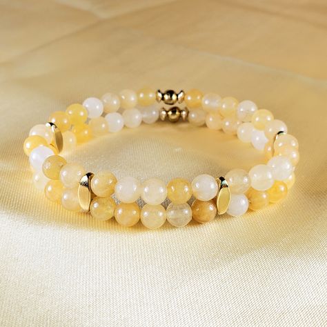 Yellow Calcite, Yellow Jade, Rainbow Earrings, Heishi Beads, Jasper Beads, Gorgeous Bracelet, Jade Beads, Pink Earrings, Bracelet Collection