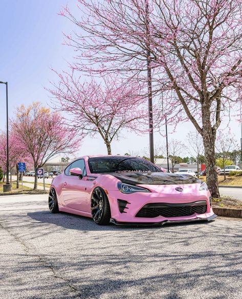 pink car brz frs 86 toyota subaru scion vehicle cute girl car Toyota Subaru Brz, Subaru Brz Aesthetic, Pink Brz Subaru, Car Aesthetic Subaru, Modded Brz Subaru, Pink Toyota 86, Pink Subaru, Pink Toyota, Subaru Brz Custom