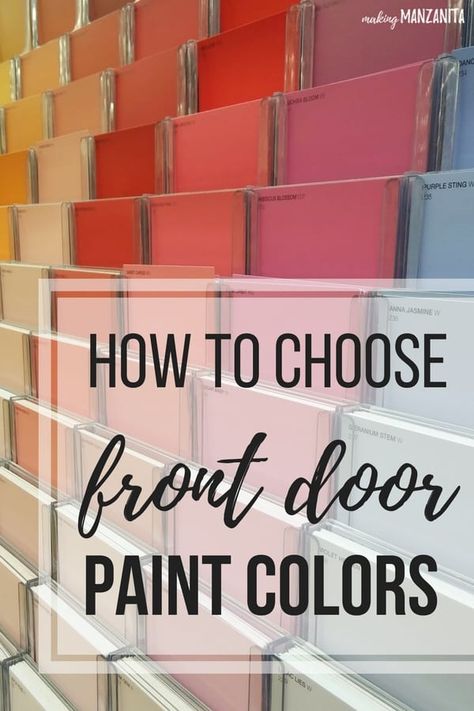 Paint A Door, Painted Exterior Doors, Front Door Paint, Front Door Color, Best Front Door Colors, Exterior Door Colors, Shutter Colors, Best Front Doors, Behr Colors