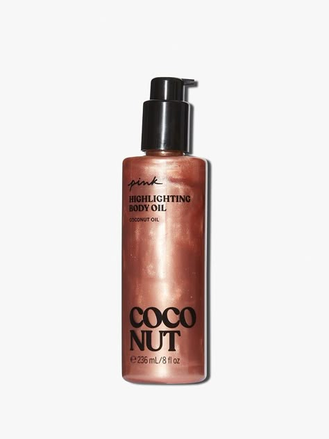 Buy Shimmer Peach Highlighting Oil - Order Body Care online 5000009692 - Victoria's Secret US Victoria Secret Body Oil, Coconut Body Products, Coconut Body Care, Coconut Self Care Products, Coconut Body Spray, Coconut Scented Products, Body Hygiene Products Coconut, Coconut Body Oil, Bath And Body Works Perfume Coconut