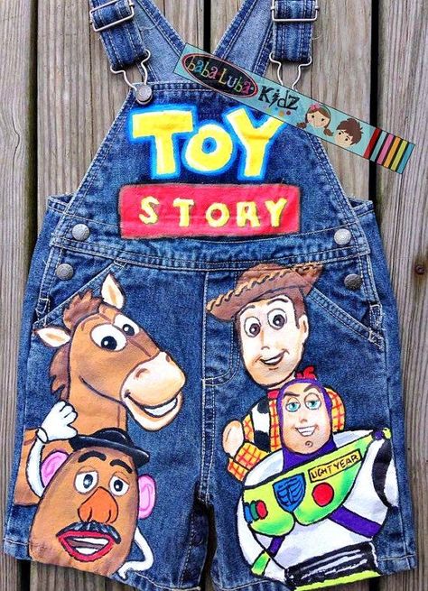 Handpainted Jeans, Toy Story Nursery, Toy Story Party Decorations, Toy Story Baby, 2nd Birthday Boys, Toy Story Theme, Story Birthday, 2nd Birthday Party Themes, Toy Story Birthday Party