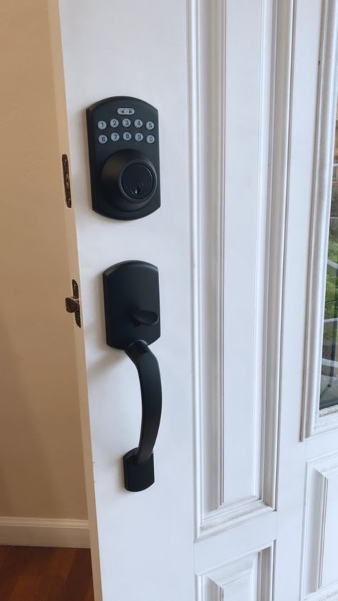 Keypad Front Door Lock, Front Door Keypad, Deadbolt Lock Front Doors, Front Door Locks Keyless Entry, Electronic Door Lock, Key Pad Lock Front Door, Front Door Lock Set, Front Door Knob, Black Front Door Handle