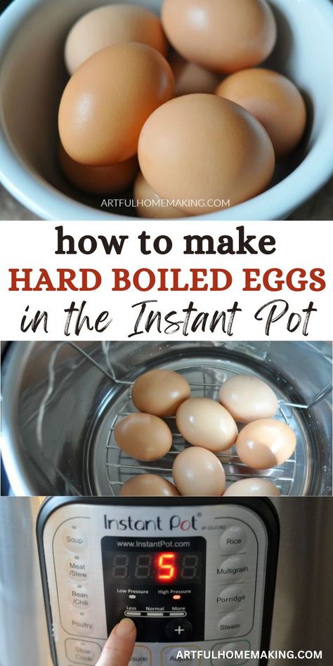 It's so easy to make hard boiled eggs in the Instant Pot! Instapot Eggs, Instapot Hard Boiled Eggs, Cheap Healthy Lunch, Eggs In The Instant Pot, Hard Boiled Eggs Easy Peel, Easy Hard Boiled Eggs, Instant Pot Hard Boiled Eggs, Cooking Hard Boiled Eggs, Making Hard Boiled Eggs