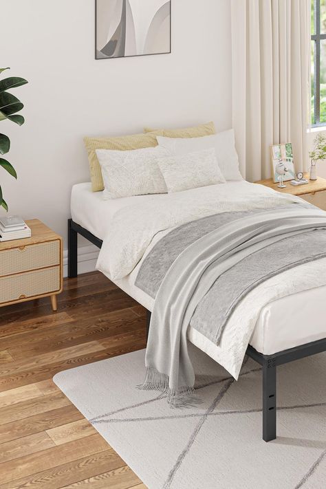 Twin Beds With No Headboard, Bed With Storage Ikea, Beds With No Headboard, Wood Bed Frame Twin, Twin Xl Loft Bed, Twin Xl Loft, Twin Xl Daybed, Bed Frame Ikea, Beds Without Headboards Ideas