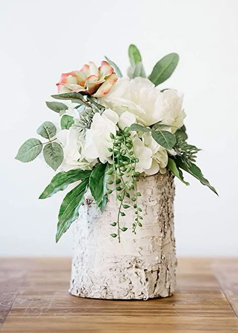 Short Wedding Centerpieces, Diy Winter Wedding, Birch Wedding, How To Dress For A Wedding, Bohemian Wedding Decorations, Unique Wedding Flowers, Wedding Floral Centerpieces, Flower Centerpieces Wedding, Wedding Decoration Ideas