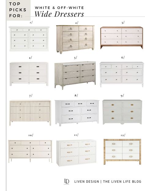 Top Picks For Wide Dressers — LIVEN DESIGN Dresser Beige, Dresser Natural Wood, Beige Dresser, Curved Dresser, Dresser Long, Hardware Bedroom, Cane Dresser, Beige Dressers, Carved Dresser