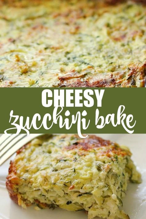 Cheesy Zucchini Bake, Zucchini Recipes Baked, Zucchini Bake, Zucchini Casserole Recipes, Zucchini Recipes Healthy, Cheesy Zucchini, Easy Zucchini, Easy Casserole Recipes, Squash Recipes