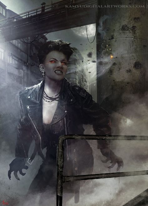 A painting of a female vampire punk Vampire The Masquerade Art, Masquerade Art, Vampire The Masquerade Bloodlines, Practice Painting, Modern Vampires, Vampire The Masquerade, Vampire Masquerade, Science Fiction Illustration, I Gave Up