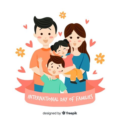 International day of families Free Vector | Free Vector #Freepik #vector #freeflower #freeribbon #freepeople #freeheart Society Poster, International Day Of Families, International Family Day, Mother's Day Background, United Nations General Assembly, Family Drawing, Parents Day, Baby Clip Art, Mom Art