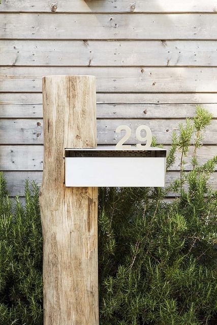 Cool image from flickr.com! What does your letterbox and house number say about you? Check out naomifindlay.com to find out! Letterbox Ideas, Letter Box Design, Street Appeal, Modern Mailbox, Landscaping Backyard, Mailbox Design, Front Gardens, Mailbox Decor, Mail Boxes