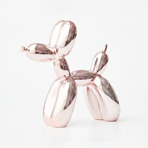 Pop Art Resin Balloon Dog - Pink XL Size Jeff Koons Dog, Balloon Dog Sculpture, Simple Home Decoration, Statue Art, Unique Valentines Day Gifts, Metallic Balloons, Resin Statue, Jeff Koons, Dog Sculpture