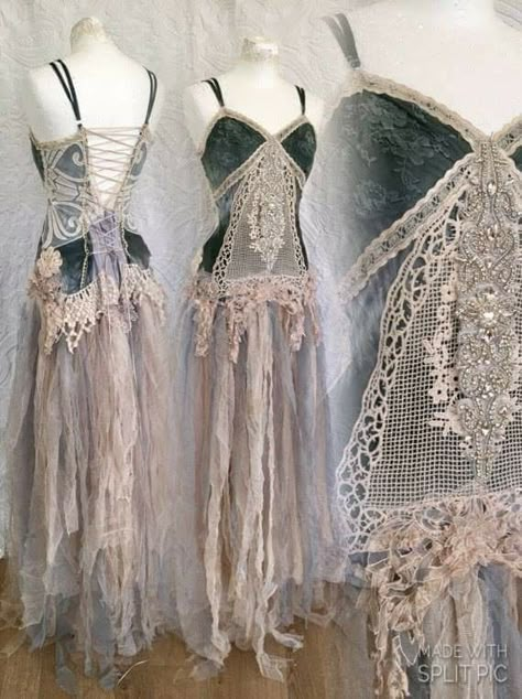 Wedding Victorian, Dress Alternative, Bridal Gowns Vintage, Fairy Wedding Dress, Mode Hippie, Gown Vintage, Wedding Unique, Victorian Wedding, Mode Boho