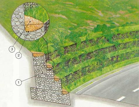 Garden Grid, Landscape Engineer, Gabion Retaining Wall, Gabion Wall, Landscaping Retaining Walls, Landscape Elements, Natural Swimming Pool, Backyard Lighting, Urban Farming