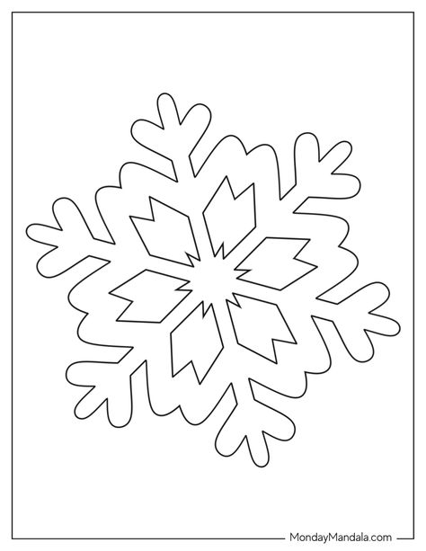 Snowflakes Svg, Snowflake Template Printable Free, Christmas Templates Free Printable, Snow Flakes, Snowflake Outline, Printable Snowflake Template, Snowflake Silhouette, Paper Snowflake Template, Christmas Ornament Template