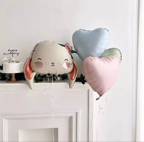 Some Bunny is One, Bunny Balloon, 1st Birthday Decor, Bunny Decorations, Cute Rabbit Bunny Balloon Girl Party Birthday Party Heart Balloon - Etsy Bunny Balloon, 1st Birthday Decor, Bunny Decorations, Some Bunny Is One, Fox Party, One Balloon, Easter Bunny Decorations, Bunny Decor, Heart Balloons