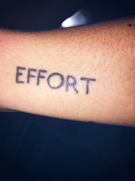 *Effort* Tattoo Esfuerzo Effort Tattoo, Tattoo Quotes, Tattoos, Quick Saves