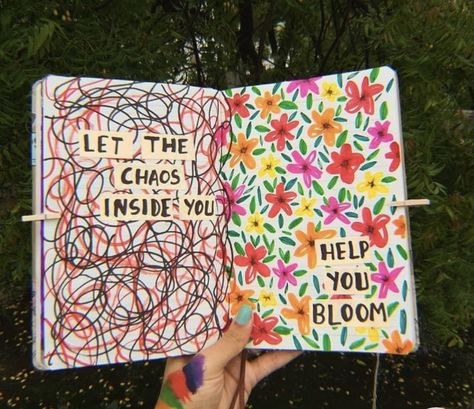 Artsy Journal Pages, Doodling Journal Ideas, Creative Art Journal Ideas, Art Journal Pages Ideas Creativity, Journal Painting Ideas, Drawing Journal Ideas, Journal Drawing Ideas, Art Journal Inspo, Inspirational Book Quotes