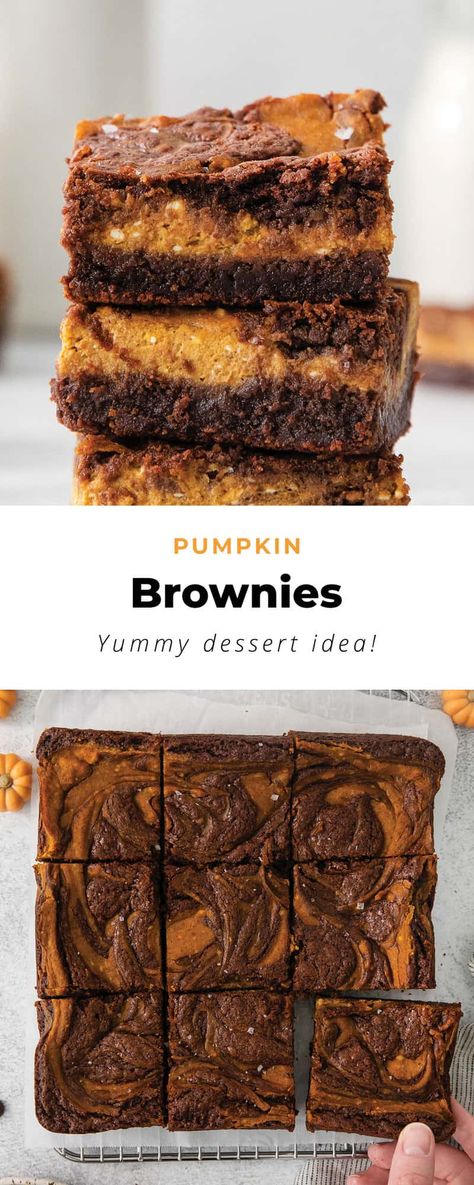 Cream Cheese Pumpkin Brownies - The Cheese Knees Cream Cheese Pumpkin, Pie Spice Recipe, Pumpkin Brownies, Best Brownie Recipe, Pumpkin Cream Cheese, Cheese Pumpkin, Dessert Bar Recipe, Best Brownies, Pumpkin Pie Filling