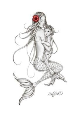 Mermaids:                                                                                                                                                                                 More Tattoo Painting, Seahorse Tattoo, Kunst Tattoos, Mermaid Artwork, Theme Tattoo, Mermaid Drawings, Mermaid Tattoo, Mermaid Tattoos, Mermaids And Mermen