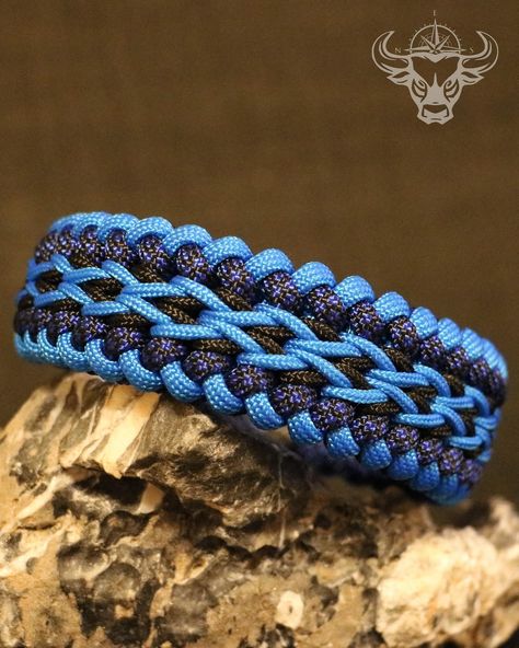 Elite Sanctified Paracord Bracelet . CORDS: Greece Blue 550, Black & Electric Blue Diamond 550 Black Type 1, Greece Blue Type 1 . #eastandbulldesign #paracord #bracelet #paracordbracelet #surferbracelet #handmade #handcrafted Greece Blue, Paracord Bracelet, 550 Paracord, Blue Diamond, Paracord, Type 1, Electric Blue, Greece, H&m