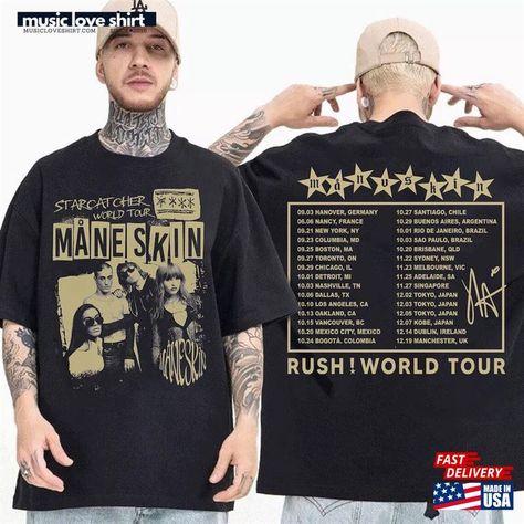 Måneskin Rush 2023 Vintage Style Band Music Tour Shirt Unisex Hoodie Check more at https://musicloveshirt.com/product/måneskin-rush-2023-vintage-style-band-music-tour-shirt-unisex-hoodie/ Good Birthday Gifts, Small Gift Ideas, Green Street, Band Music, Best Birthday Gifts, Tour Shirt, Love Shirt, Music Love, Music Bands