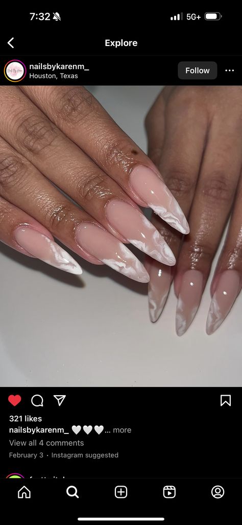 White Tip Almond Nails With Design, White Almond Nails French Tip, Wedding Bride Nails Ideas, French Marble Nails, Marble Tip Nails, Nails Marble Designs, Marble Nails Almond, Marble Almond Nails, Marble French Tip Nails