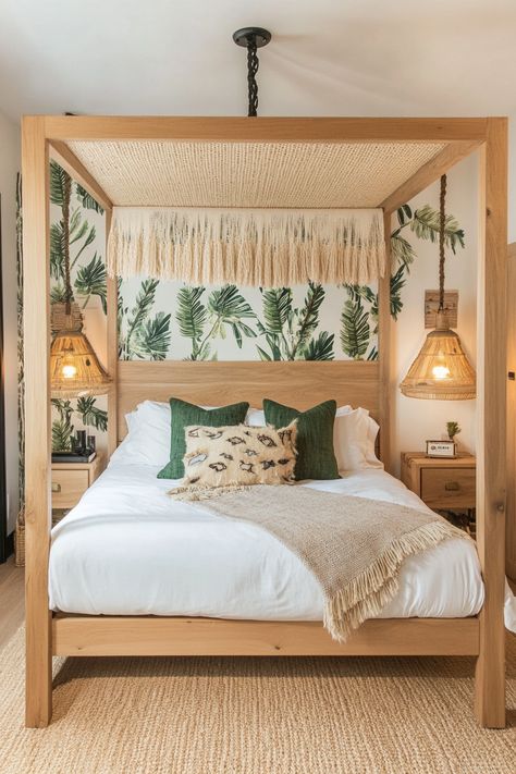 32 Boho Jungle Bedroom Ideas Jungle Bedroom Ideas, Boho Jungle Bedroom, Jungle Bedroom, Bedroom Ideas, Room Ideas, Bedroom