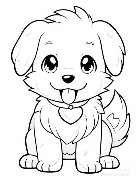 Chibi Coloring Pages, Easy Disney Drawings, Cats Art Drawing, Puppy Coloring Pages, Bunny Painting, Bunny Drawing, Detailed Coloring Pages, Flower Art Drawing, Dog Coloring Page