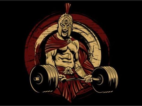 Spartan Gym vector t-shirt design Spartan Gym, Gym Vector, Bodybuilding Logo, Logo Color Schemes, Gym Tshirt, Mascot Logos, Army Look, Gorilla Tattoo, Bodybuilding Pictures