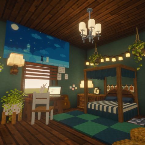 𝘾𝙤𝙯𝙮 𝙗𝙚𝙙𝙧𝙤𝙤𝙢 𝙞𝙣 𝙈𝙞𝙣𝙚𝙘𝙧𝙖𝙛𝙩 | Aesthetic | ideias | decor | room | bedroom 
.
.
Tags~
#Minecraft #minecraftideas #minecraftdecorations #bedroom #room #bedroomideas #decor #mizunos16craftcit #ghoulcraft #kaydicraft #mods #design #minecraftinterior #minecraftinteriordesign Aesthetic Minecraft Decor, Bed Ideas For Minecraft, Minecraft Interior Design Bedrooms, Bedroom In Minecraft, Decor Room Bedroom, Minecraft Bedding, Minecraft Aesthetic, Minecraft Interior, Minecraft Interior Design