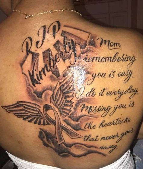 Husband Died Tattoo, A Piece Of Me Left Tattoo, Big Memorial Tattoos, Arm Memorial Tattoos, Mom In Heaven Tattoo, Mother Memorial Tattoos Mom, Tattoos To Remember Loved Ones, Rip Tattoo Ideas, Unique Memorial Tattoos