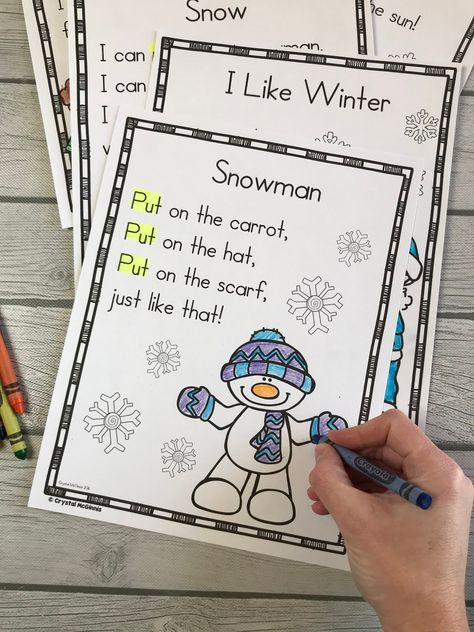 Winter, snow, gingerbread men, cookies, Christmas Lights, President's Day, and Valentines. These are all topics included in my Winter sight word poems for shared reading (sight word activity for beginning readers). Winter Poems For Kids, Winter Sight Word Activities, December Poems, Snow Poems, Sight Word Poems, Laura Secord, Sight Word Activity, Gingerbread Men Cookies, Tpt Ideas