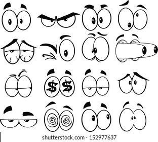 Black and White Cartoon Funny Eyes. Set Vector Collection#Facegraphic #Facegraphicdesign #Facegraphicdesigncartoon #Inkblot  #Inkblotcartoon #Inkblotcartoonstyle Eye Shapes Cartoon, Eyes Cartoon Style, Inkblot Cartoon, Inkblot Art, Eyeball Drawing, Funny Eyes, Cute Cartoon Faces, Cartoon Faces Expressions, Dope Wallpaper