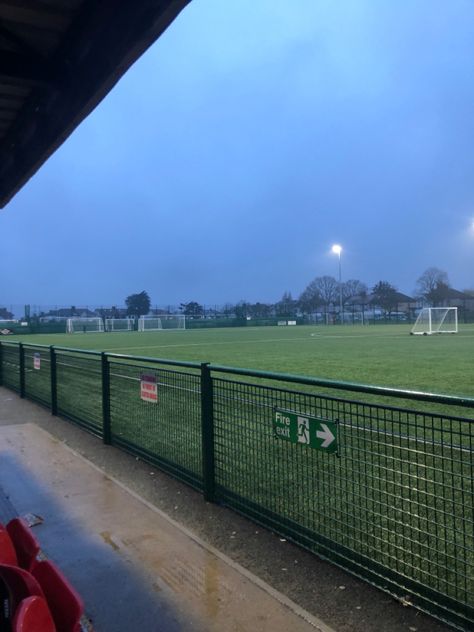 raining in a football field Rain Football, Soccer In The Rain, Rainy Soccer Field, Person Sitting, Soccer Drills, Football Training, School Football, Football Field, Football Stadiums