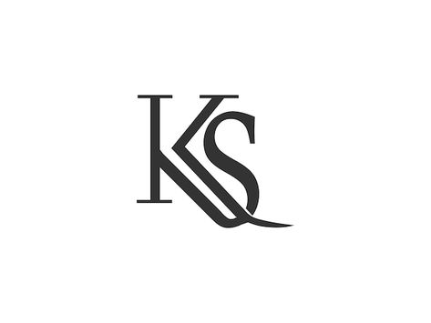 Ks logo design | Premium Vector #Freepik #vector #adobe-logo #adobe-icons #adobe #photoshop-icon Ks Logo Design, Adobe Icon, Ks Logo, Africa Trees, Adobe Logo, St Logo, Dance Logo, Monogram Logos, Band Tattoos