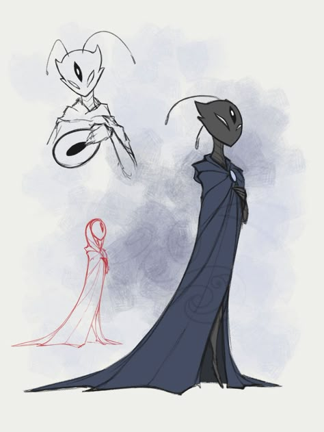 "Lurien the Watcher - Own design" by DebbyGattaTheBeast on DeviantArt Hollow Knight Oc, Old Sketches, Knight Drawing, The Watcher, People Drawing, Hollow Art, Knight Art, Creature Concept Art, A Lot Of People