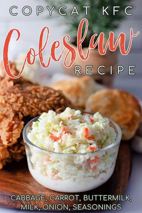 A little sweet, a little tangy, and perfectly seasoned, this Copycat KFC Coleslaw Recipe requires just a handful of ingredients and 10 minutes of prep. The perfect homemade coleslaw for your next picnic or cookout. Easy Honey Glazed Carrots, Sweet Coleslaw Recipe, Copycat Kfc Coleslaw, Copycat Kfc, Kfc Coleslaw Recipe, Juicy Hamburgers, L Kitchen, Coleslaw Recipe Easy, Homemade Coleslaw