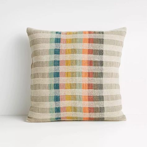 Best Bed Pillows, Perpendicular Lines, Plaid Pillow Covers, Modern Rainbow, Plaid Pillow, Woven Pillows, Best Pillow, Cotton Pillow, Sofa Pillows