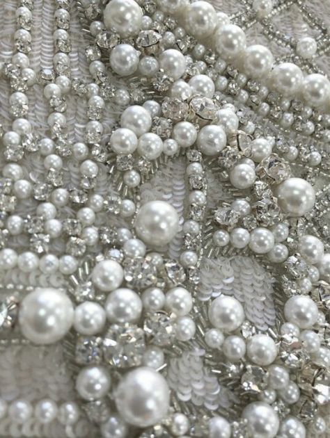 Krikor Jabotian, Western Embroidery, Crystal Embroidery, Pearl Beading, Tambour Embroidery, Wedding Embroidery, Bead Embroidery Tutorial, Hand Embroidery Videos, Couture Embroidery